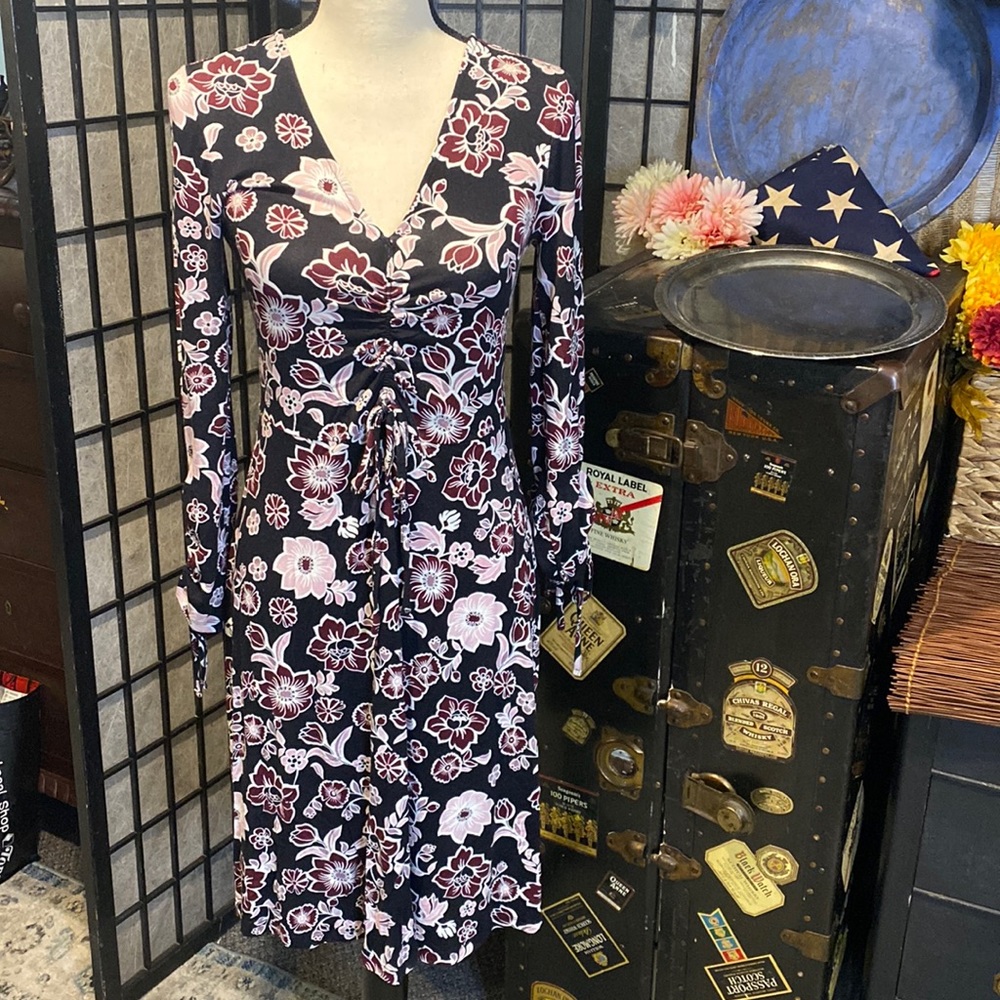 Ella Moon Floral Print Long Sleeve Dress